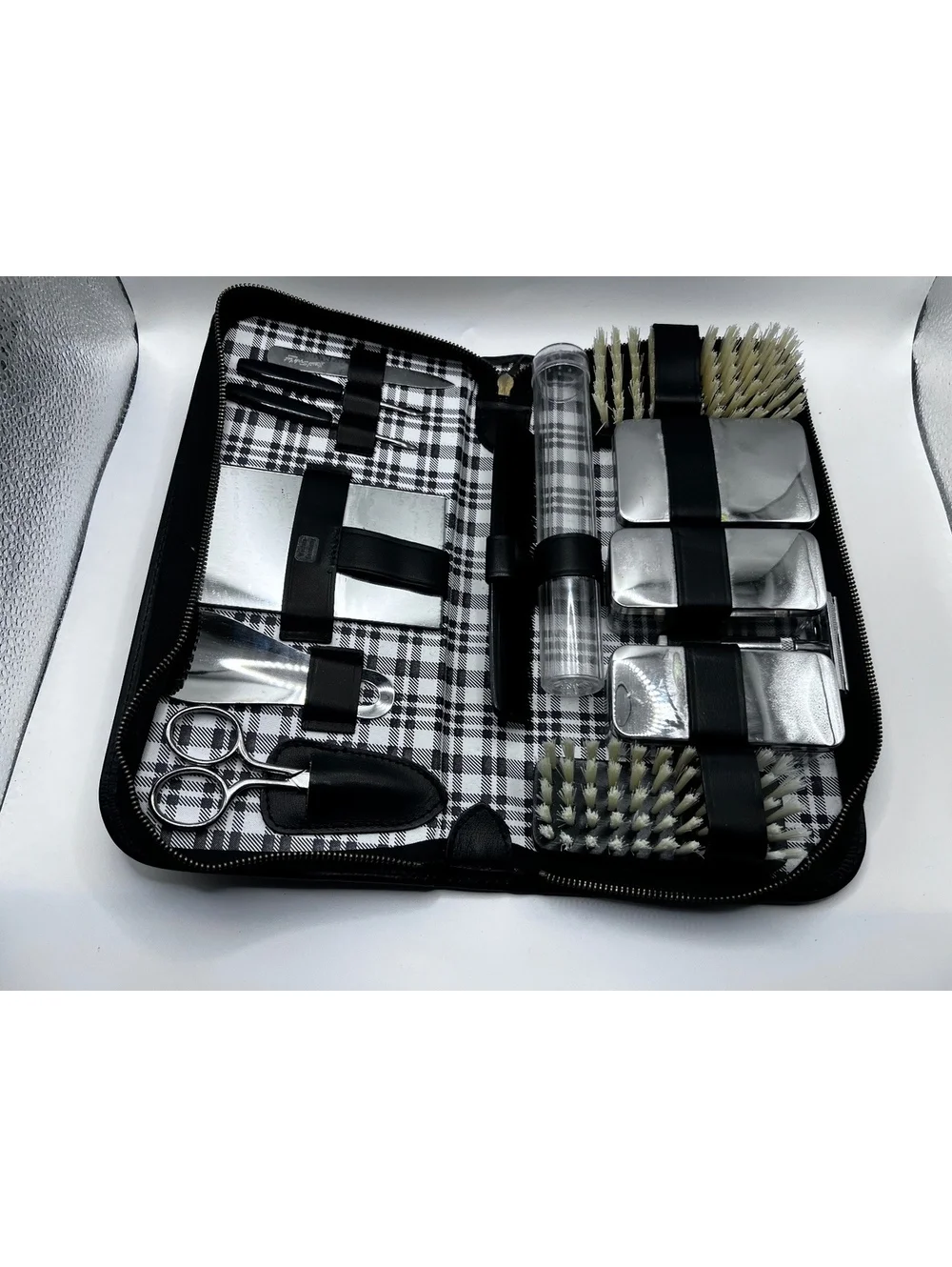 Sterling Silver Grooming Black Kit Western Germany Vintage